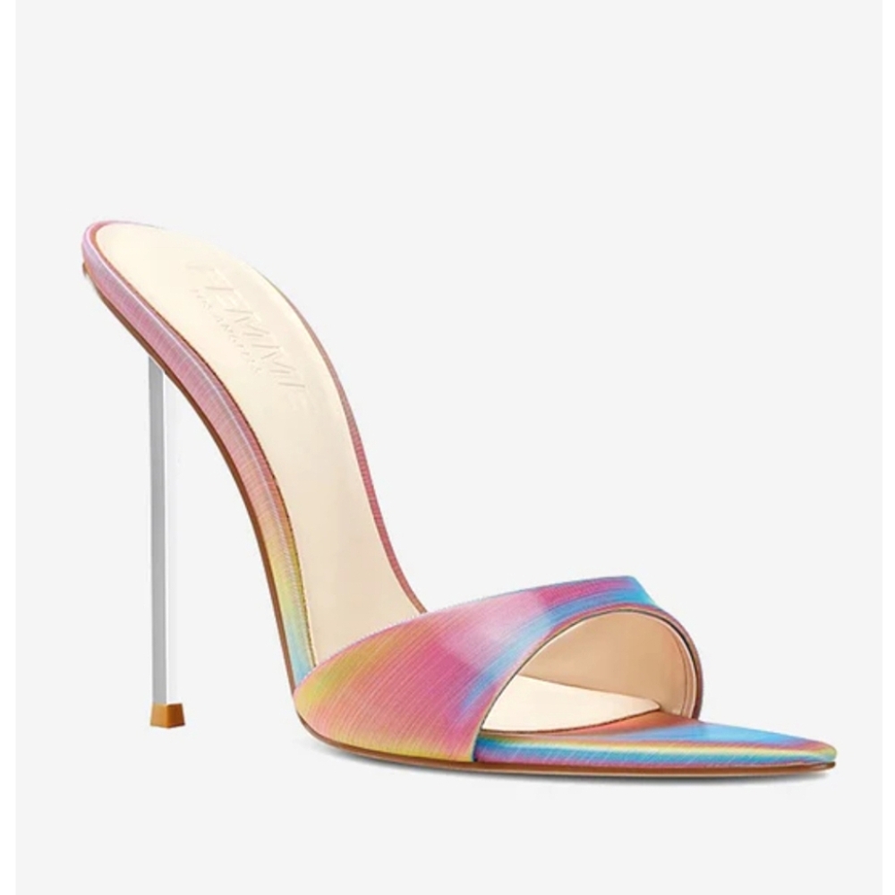 Iridescent Pointed Toe Stiletto Mule Heel - Women - Picture 5 of 16